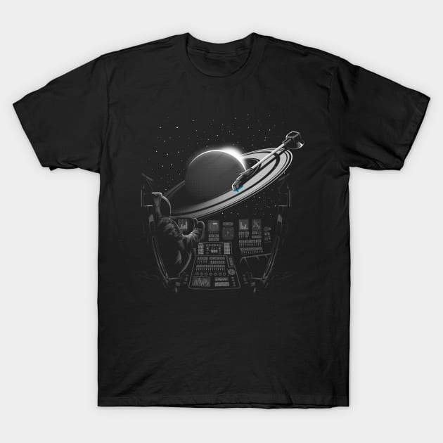 Planetary turntable T-Shirt by albertocubatas